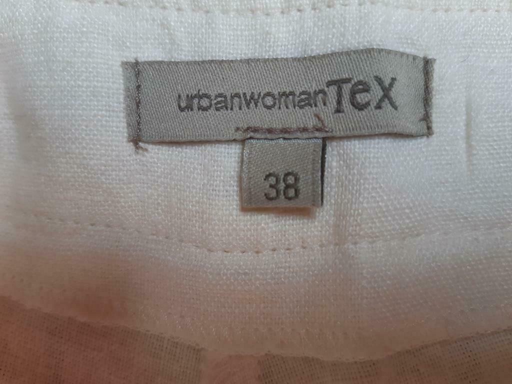 linnen broek, Beige, Zo goed als nieuw, Urban woman tex, Lang