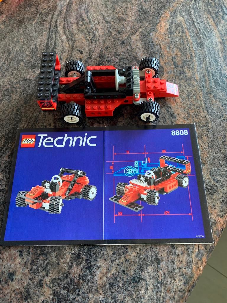 Lego 8808 Formule 1 racer, Enlèvement ou Envoi, Utilisé, Ensemble complet, Lego