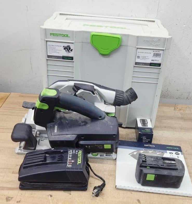 Festool 561756 HKC 55 EQ-F-Plus 1200 W 6 1/4" cirkelzaag, Doe-het-zelf en Bouw, Gereedschap | Handgereedschap, Gebruikt, Ophalen of Verzenden