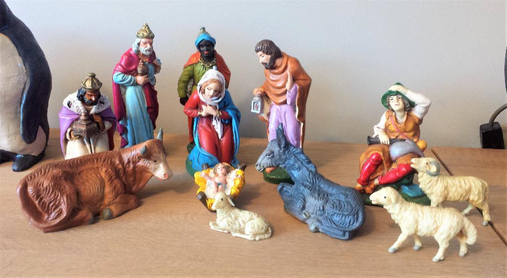 kerststal beelden 17 cm west germany, Ophalen of Verzenden, Zo goed als nieuw