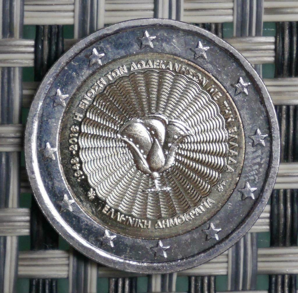 2 euro Grece 2018 Union du Dodécanèse avec la Grèce, Envoi, Grèce, 2 euros, Série