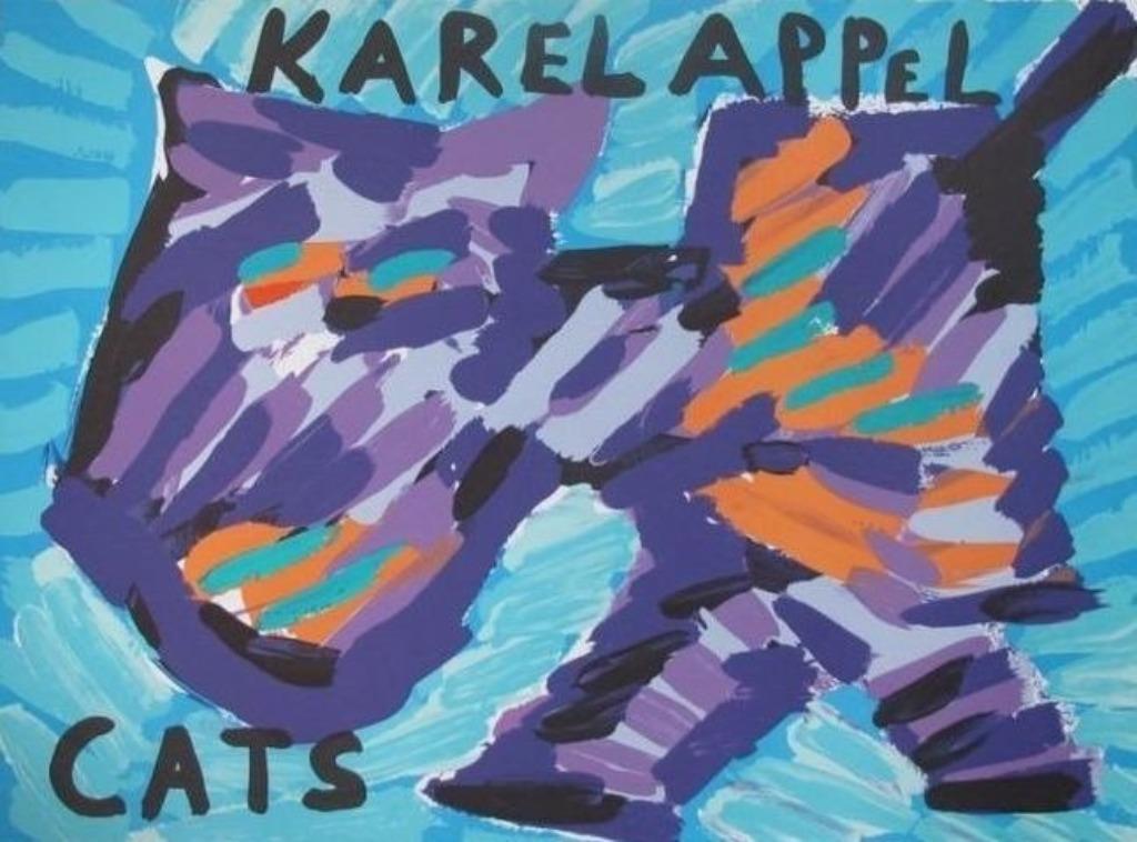 Prachtige grote kleurenlitho van karel appel uit 1978, Ophalen