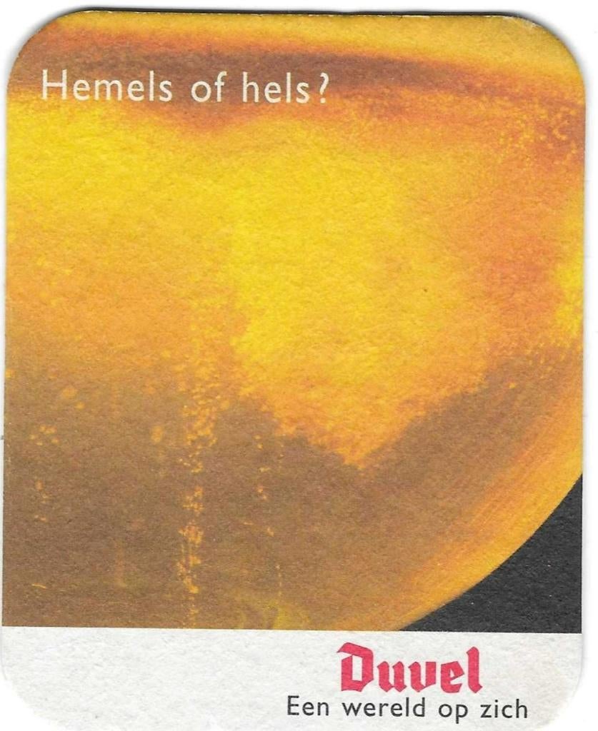 bieriltje 1st Duvel hemels of hels, Verzamelen, Biermerken, Verzenden, Duvel