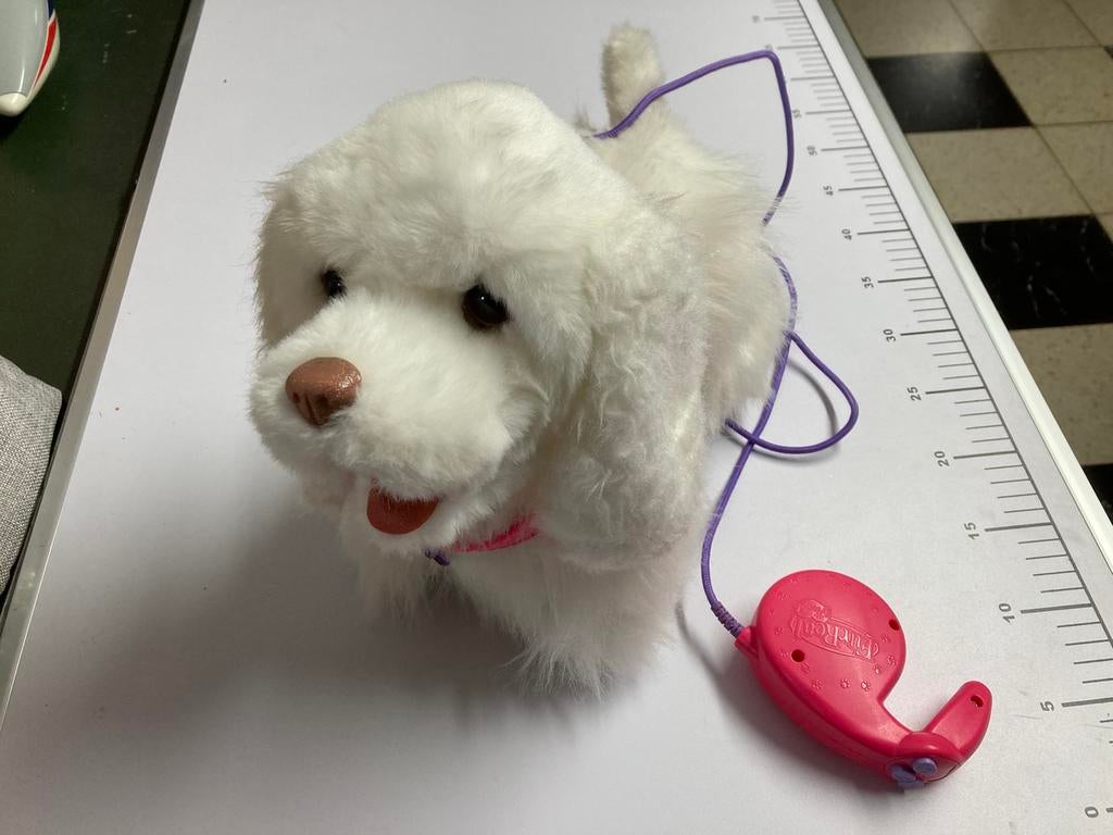 Interactieve knuffelhond met afstandsbediening, Kinderen en Baby's, Speelgoed | Knuffels en Pluche, Zo goed als nieuw, Hond