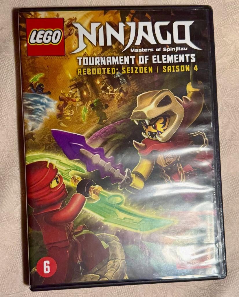 2 dvd's Lego Ninjago SEIZOEN 4, Cd's en Dvd's, Dvd's | Tekenfilms en Animatie, Zo goed als nieuw, Europees, Tekenfilm, Vanaf 6 jaar
