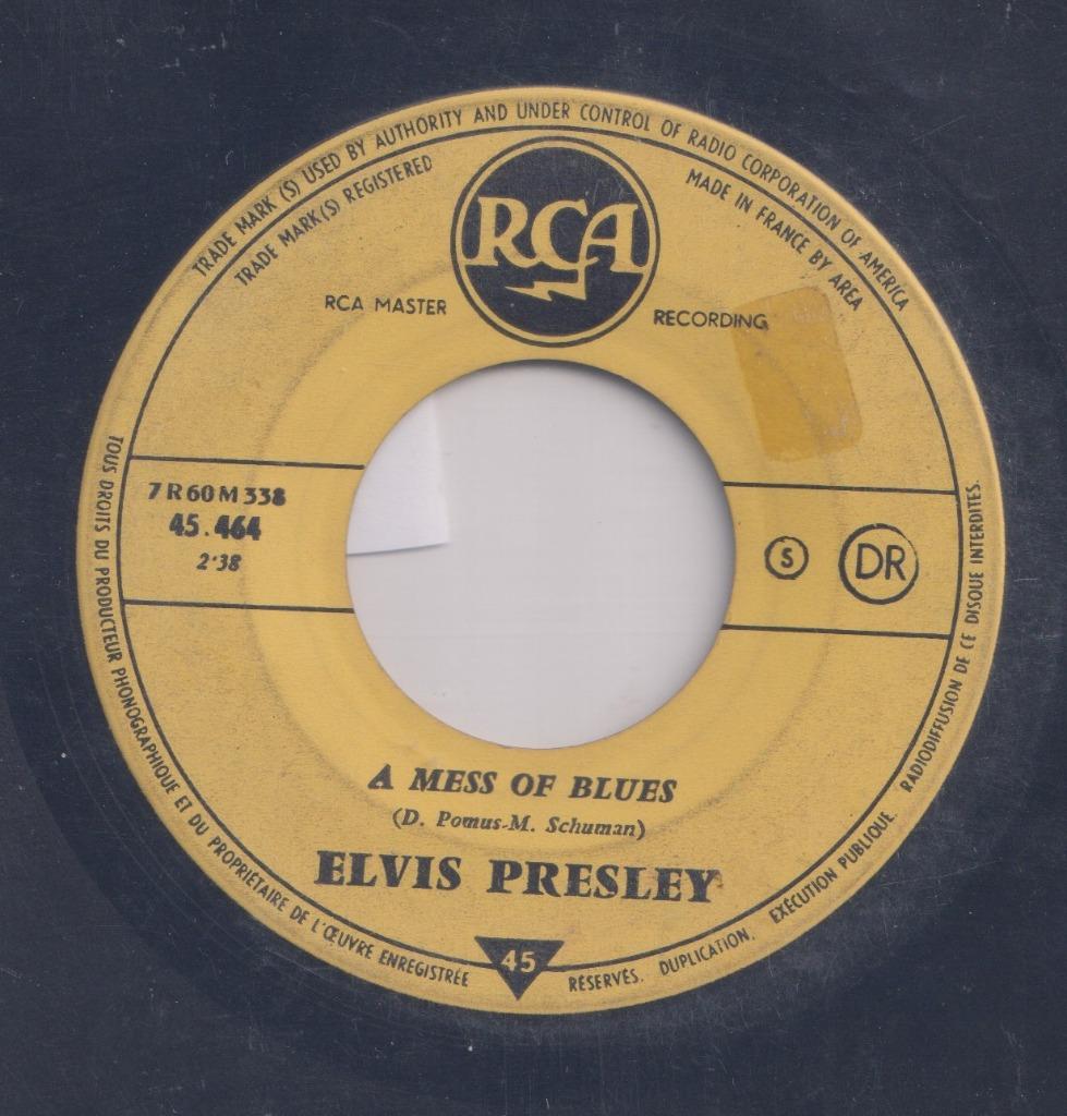 Elvis Presley - A mess of blues / The girl of my best friend, Cd's en Dvd's, Gebruikt, 7 inch, Single, Ophalen of Verzenden