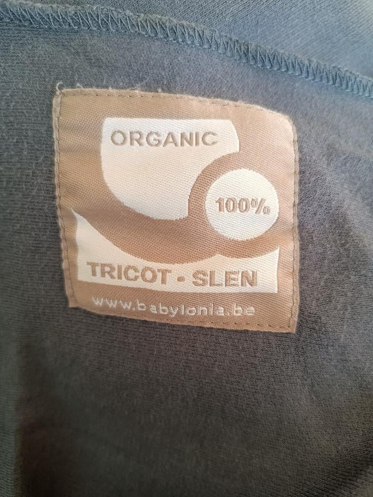 Tricot Slen draagdoek antraciet, Draagdoek, Gebruikt, Buik, Rug of Zij, Ophalen
