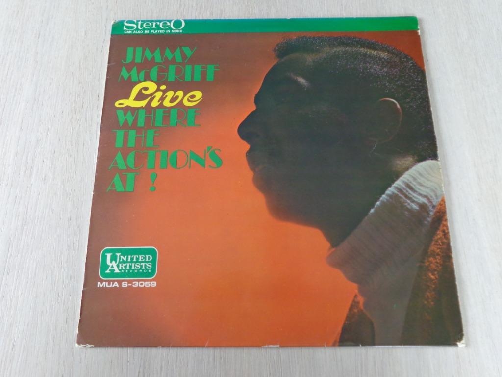 Jimmy McGriff – Live Where The Action's At!, 12 pouces, Enlèvement ou Envoi, Utilisé, 1960 à 1980