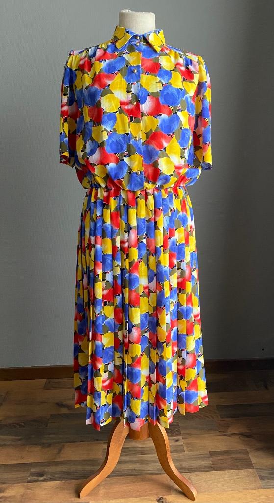 Kleurrijke lange jurk Devernois maat 40, Kleding | Dames, Maat 38/40 (M), Verzenden, Zo goed als nieuw, Devernois