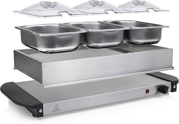 Réchauffeur de buffet | 3 x 1,4 L | LIVRAISON GRATUITE, Neuf, -, -, TRISTAR