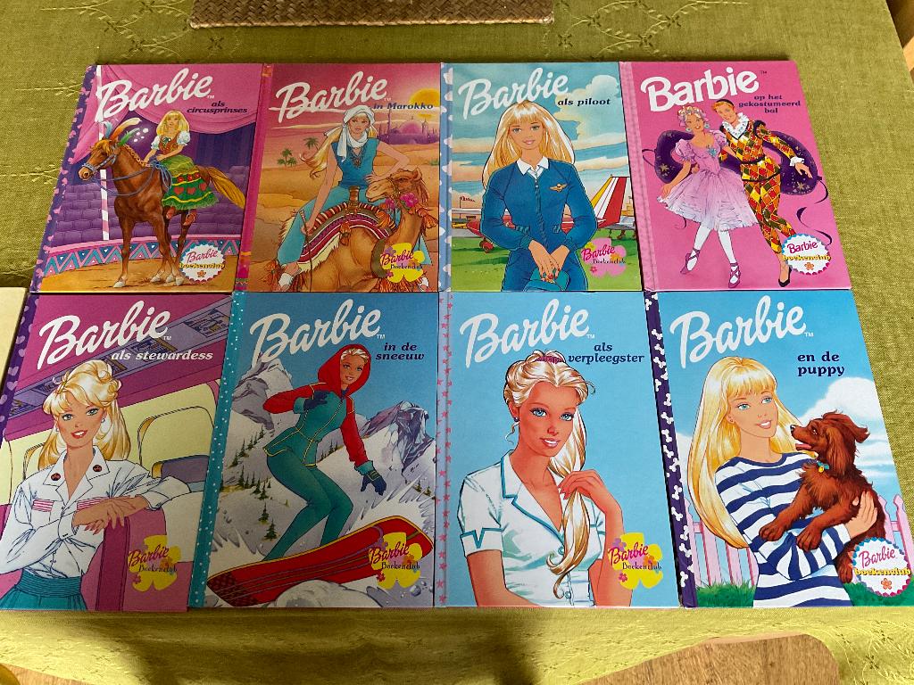 8 BARBIE BOEKEN + PIET DE SMEERPOES, Ophalen of Verzenden, Zo goed als nieuw, Mattel
