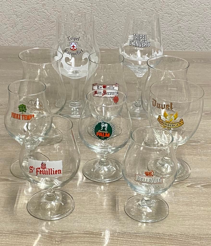 10 Verres à Bières Vintages pour collectionneur px: 2,50€/pc, Collections, Marques de bière, Enlèvement ou Envoi, Comme neuf, Verre ou Verres