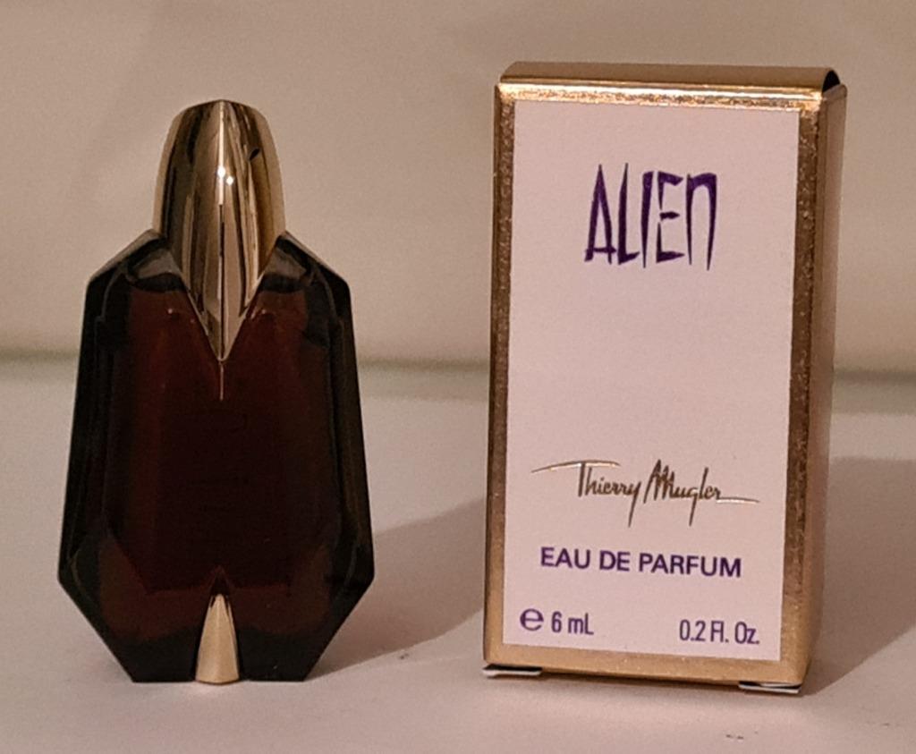 Thierry Mugler, miniature de parfum Alien  6ml, Ophalen, Zo goed als nieuw, Miniatuur, Gevuld