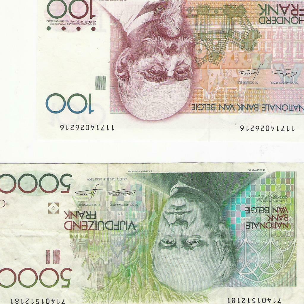 billet belgique 5000 francs, Postzegels en Munten, Ophalen of Verzenden, België, Overige waardes