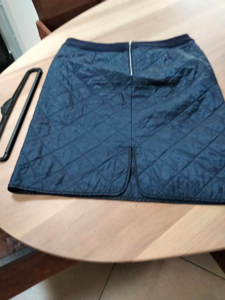 Rok donkerblauw met rits en split.Maat 42.Dries Van Noten., Enlèvement ou Envoi, Taille 42/44 (L)