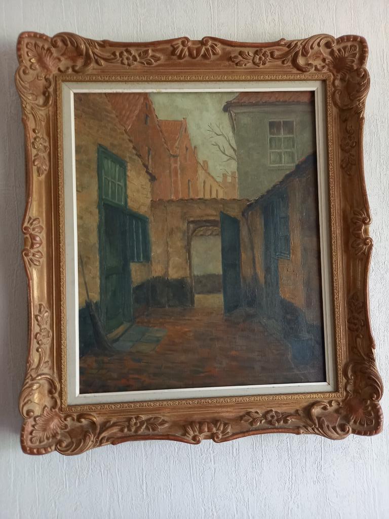 Schilderij  Gerard De Smedt  ( Dorpsgezicht ), Antiek en Kunst, Kunst | Schilderijen | Klassiek, Ophalen