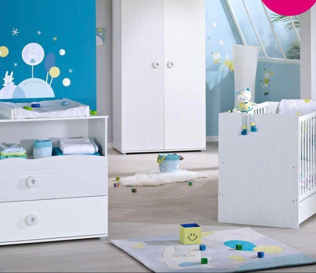 Chambre bébé complète (et évolutive) Sauthon NINO, Enlèvement, Comme neuf, Garçon ou Fille