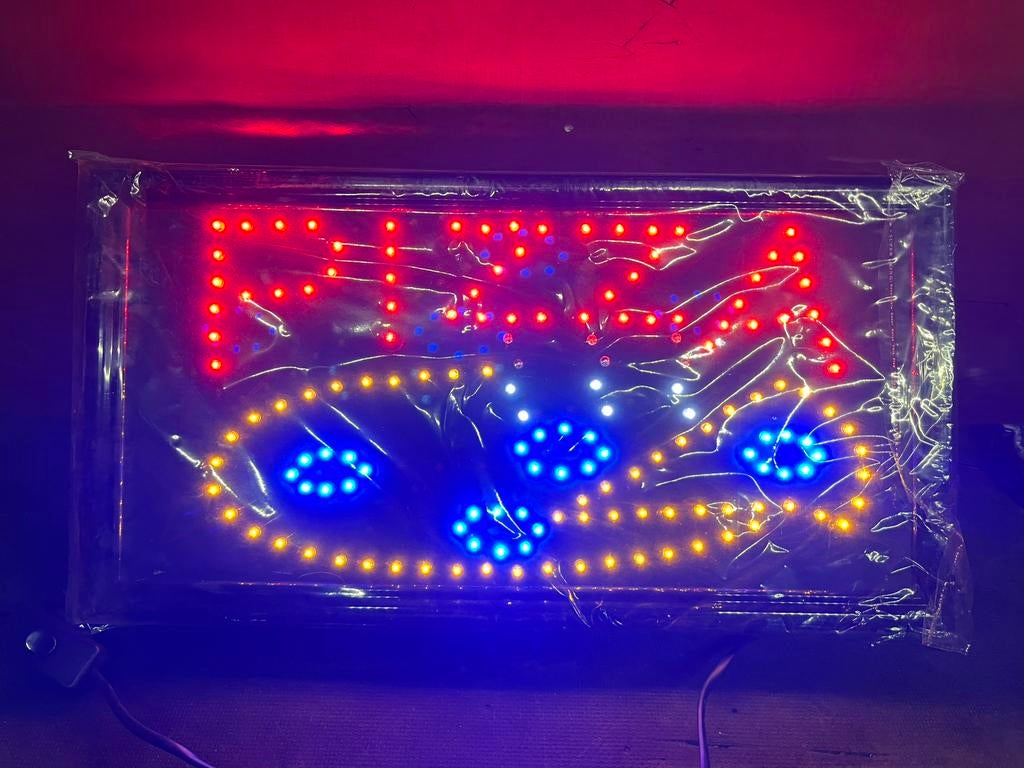 Ledscherm met pizza erop, Enlèvement, Neuf