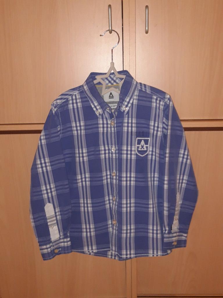 Blauw-wit hemd 128-134 (8-9j) jongen GAASTRA, Overhemd of Blouse, Ophalen of Verzenden, Jongen, Gaastra