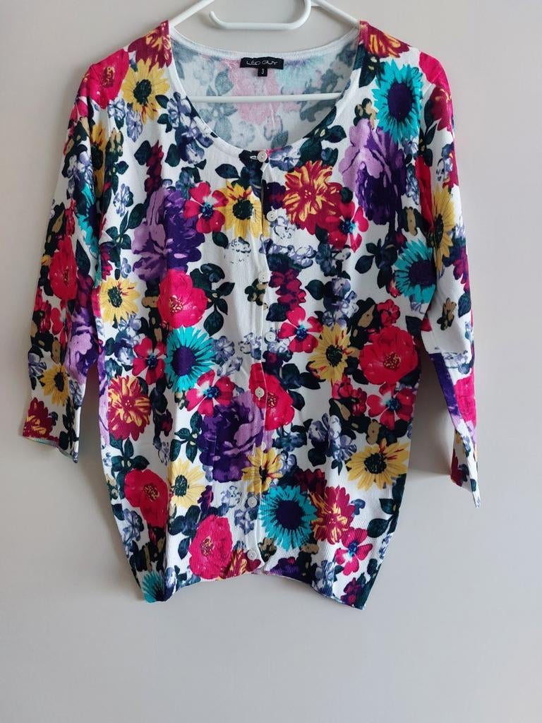 Topje en jacket ensemble ,Leo Guy maat 42 zo goed als nieuw, Kleding | Dames, Ophalen of Verzenden, Zo goed als nieuw, Maat 42/44 (L)