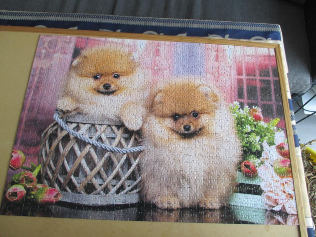puzzel hondjes 1000, Ophalen of Verzenden, 500 t/m 1500 stukjes, Zo goed als nieuw, Legpuzzel