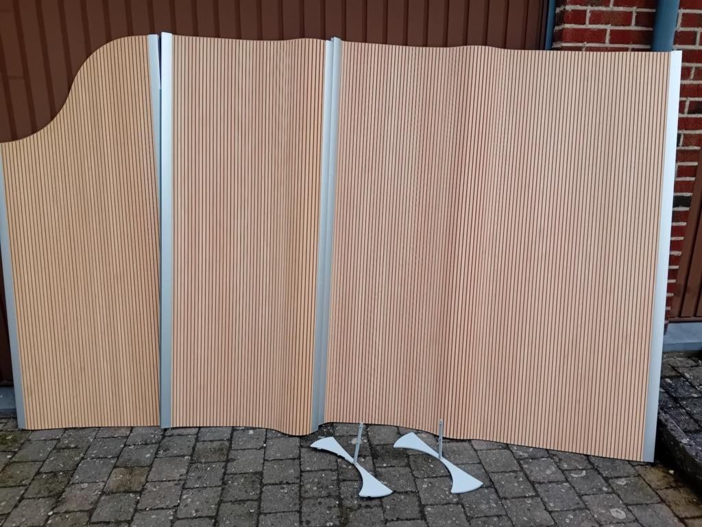 Paravent en bois naturel enroulable, Maison & Meubles, Enlèvement, Utilisé
