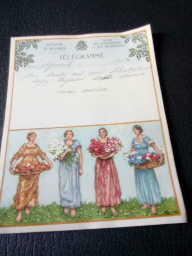 Plusieurs télégrammes des années 1947/ 1950, Enlèvement, Non affranchie