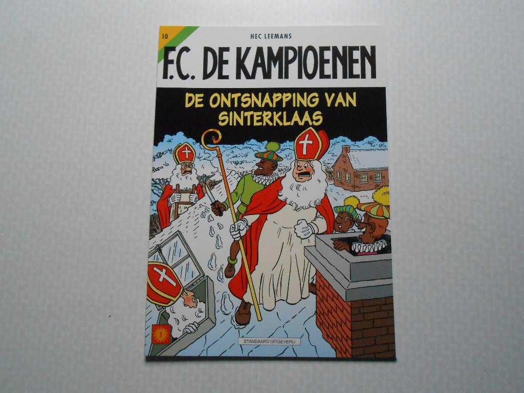 F.C. De kampioenen 10 De ontsnapping van Sinterklaas 1999, Eén stripboek, Nieuw, Hec Leemans, Ophalen of Verzenden