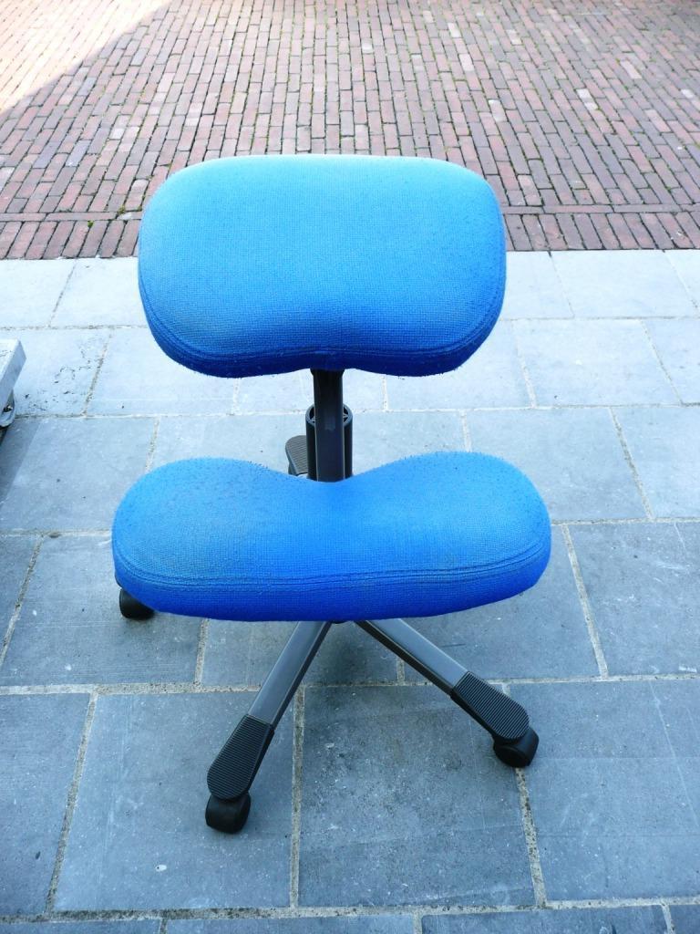 Ergonomische Design kniestoel/bureaustoel HÅG, Blauw, Ophalen of Verzenden, Zo goed als nieuw, Bureaustoel