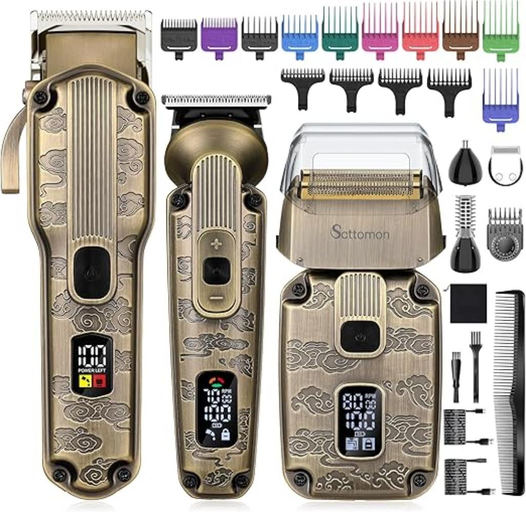 Ensemble de tondeuses à barbe Scttomon - Tondeuse à cheveux, Envoi, Neuf, Tondeuse