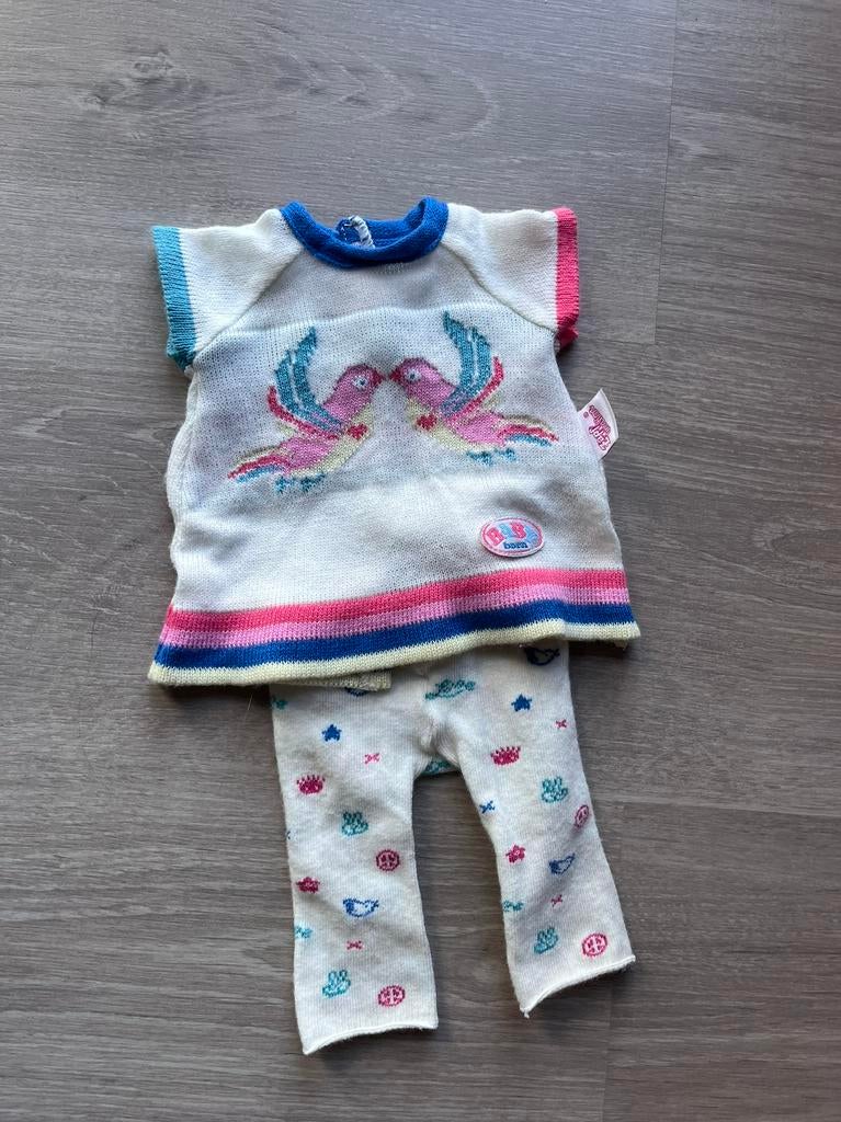 Gebreid setje kleding baby born pop, Ophalen of Verzenden, Zo goed als nieuw