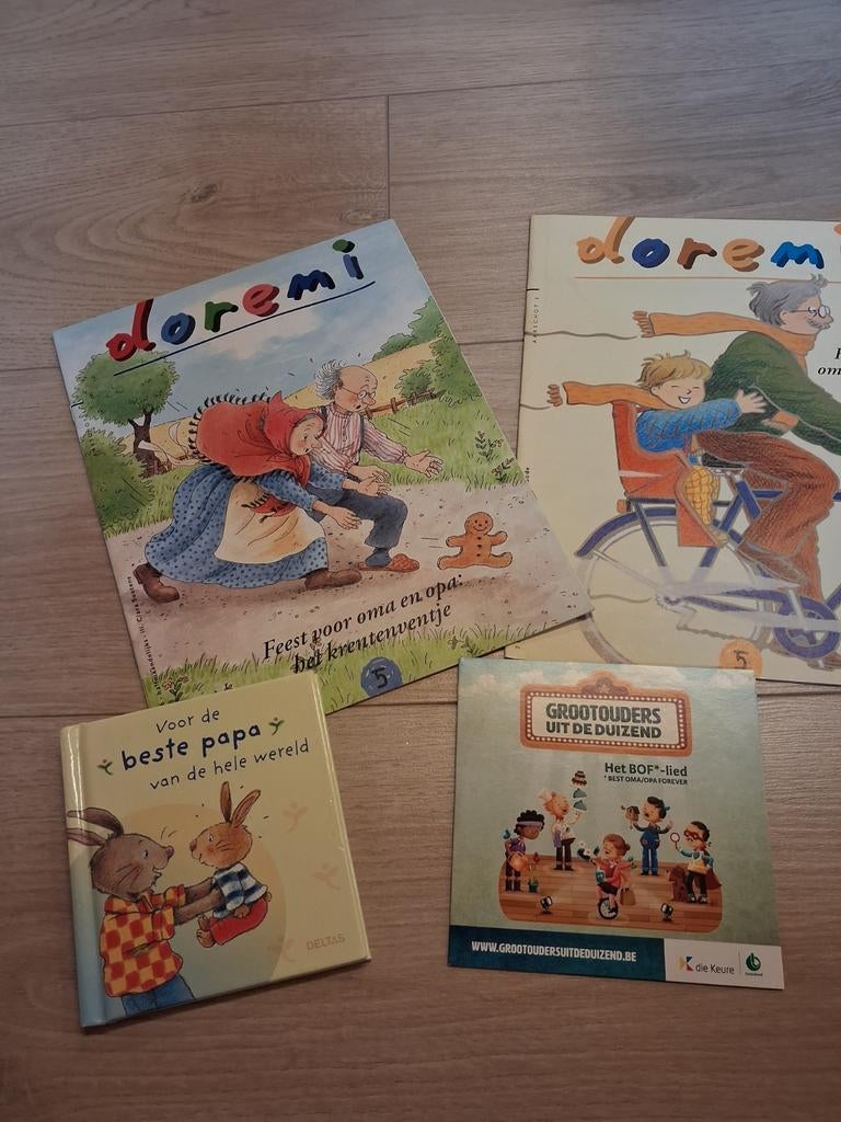 Prentenboeken en doremi, thema grootouders, oma en opa, Ophalen