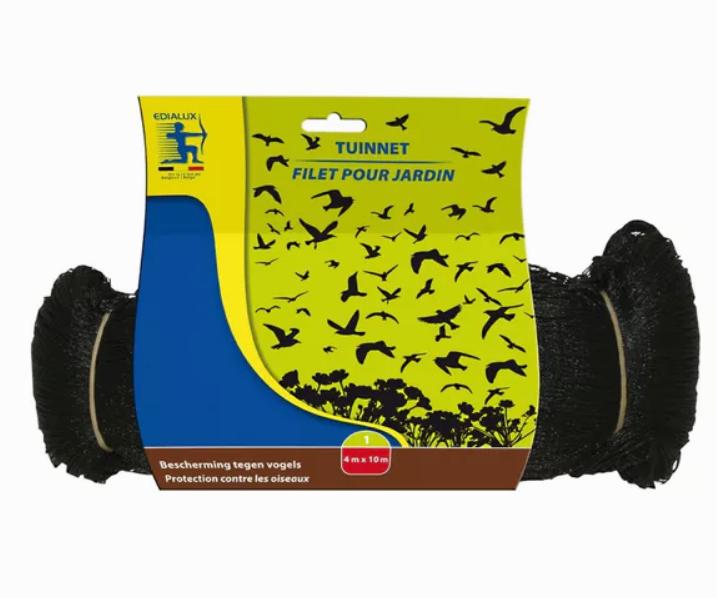 Nieuw Edialux knooploos tuinnet vogelweringsnet - 4x10m, Tuin en Terras, Ophalen of Verzenden, Nieuw