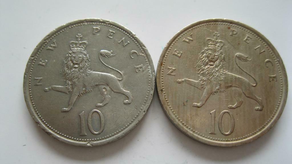 10 New Pence Elizabeth II 1975  1980, Ophalen of Verzenden