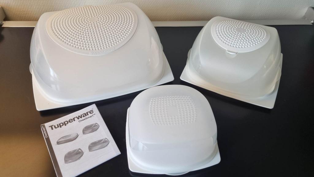TUPPERWARE série de 3 Fromagères ou légumes blanc neuf, Maison & Meubles, Envoi, Neuf, Blanc, Autres types
