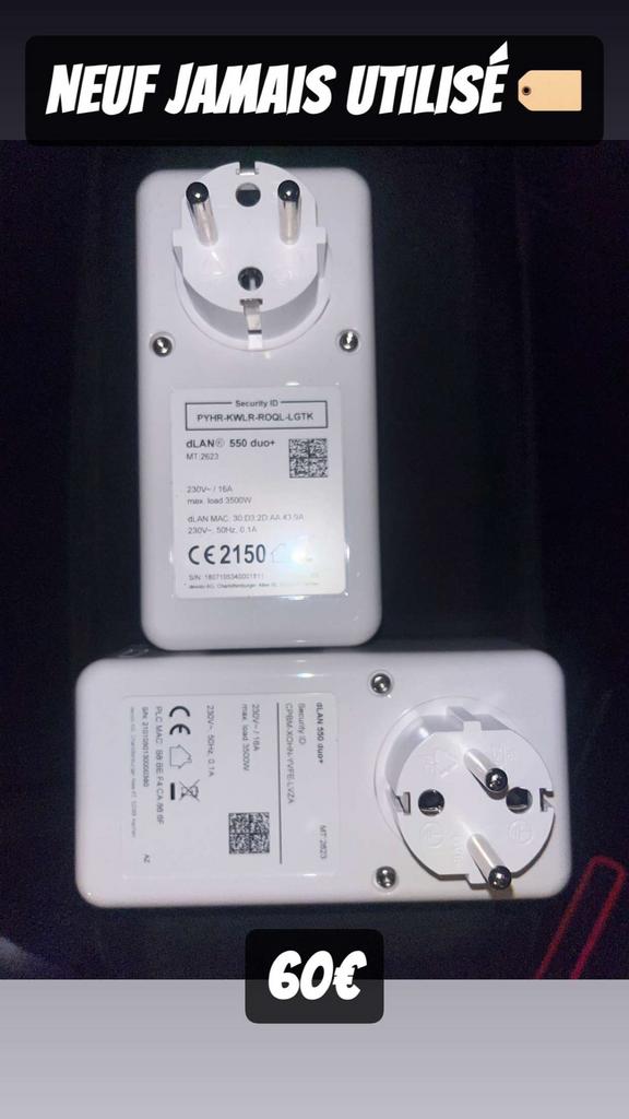 Devolo dLAN 550 duo+ – Kit CPL (2 pièces), Enlèvement ou Envoi, Neuf