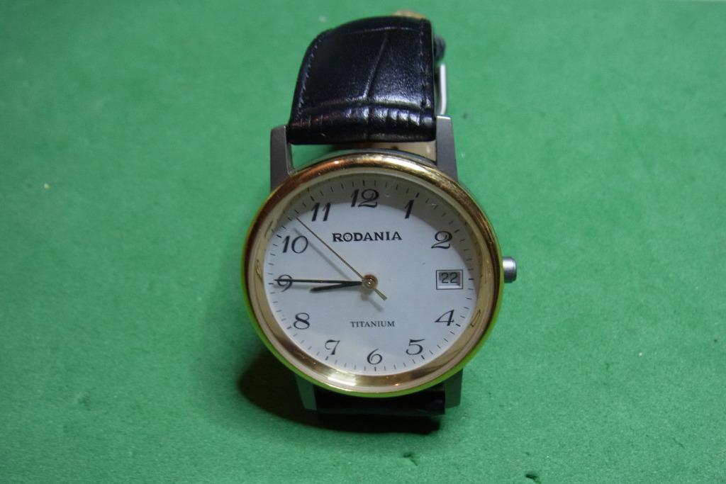 Montre Rodania Titanium, Montre-bracelet, Autres marques, Enlèvement ou Envoi, Cuir