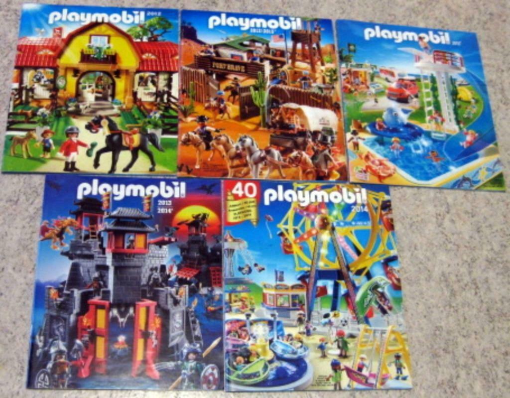 Playmobil 5 anciens catalogues de 2012, 2013, 2014 -bon état, Enfants & Bébés, Jouets | Playmobil, Enlèvement ou Envoi, Comme neuf