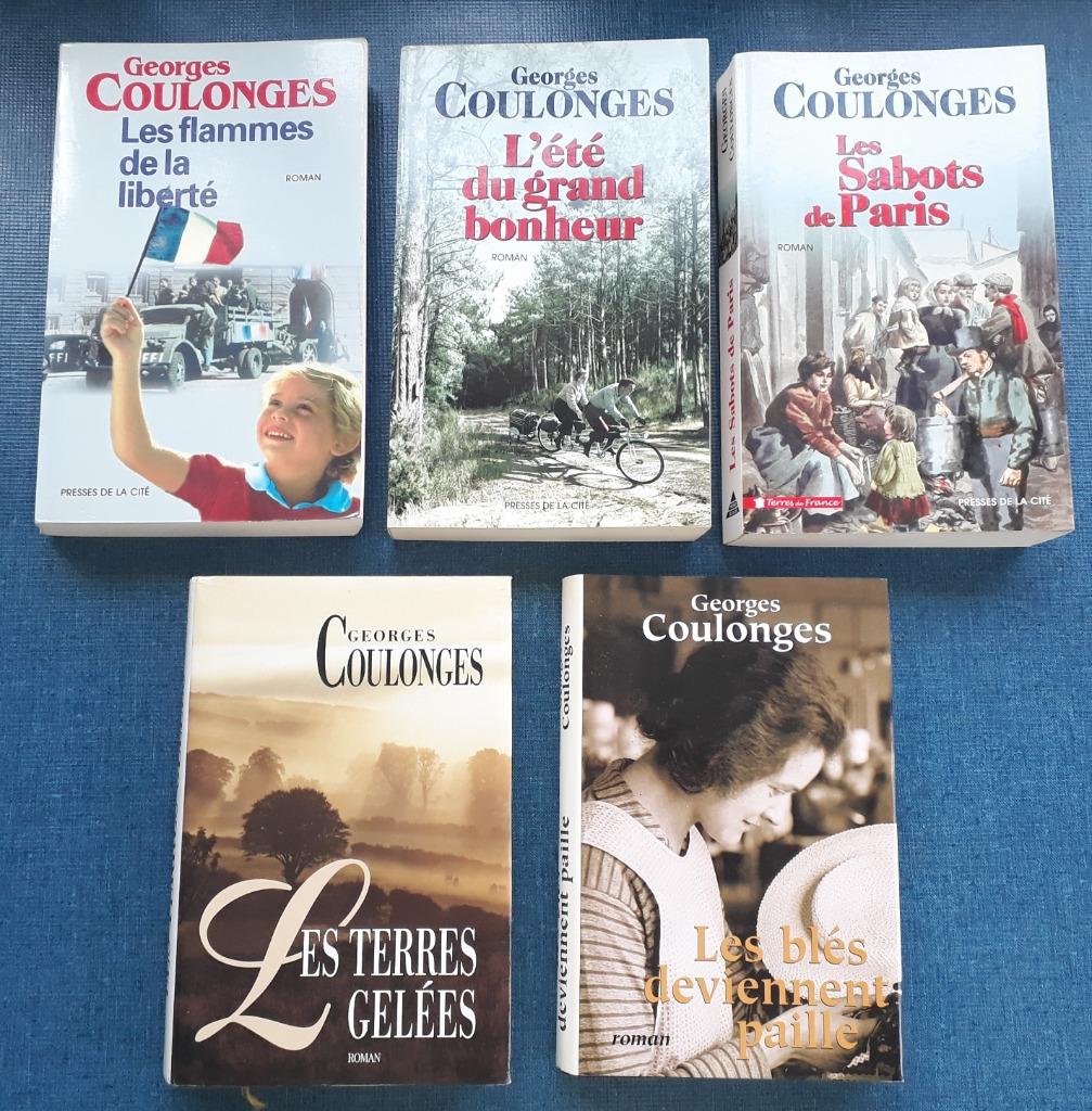 Lot de 5 livres: Georges Coulonges, Enlèvement ou Envoi, Utilisé, Georges Coulonges, Europe autre