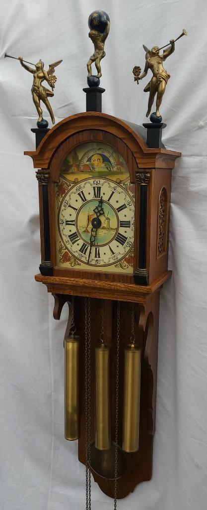 horloge arrière d'Amsterdam avec tambours de Westminster, Antiquités & Art, Antiquités | Horloges, Enlèvement