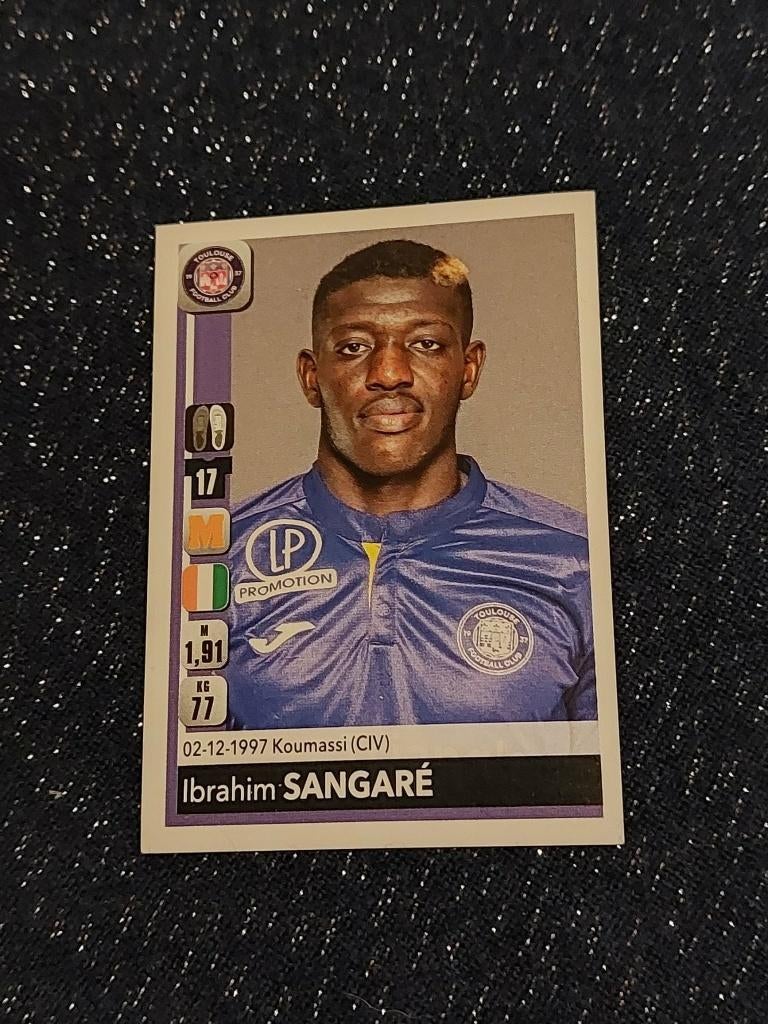 Panini/Sticker/Ibrahim Sangaré/Toulouse FC/2018-2019, Verzenden, Nieuw, Poster, Plaatje of Sticker