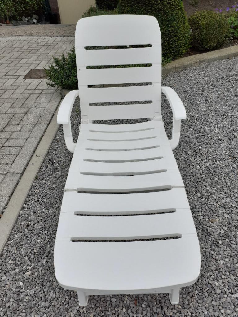 Ligbed., Jardin & Terrasse, Chaises longues, Enlèvement, Comme neuf, Synthétique, Mobile