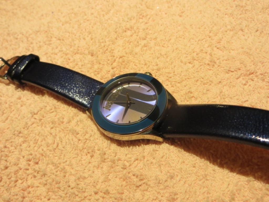 Dames horloge - Just Cavalli - paars - polshorloge, Montre-bracelet, Autres marques, Enlèvement ou Envoi, Cuir