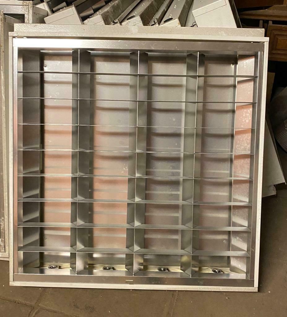 24 stuk Verlichting inbouw armaturen voor systeemplafond, Huis en Inrichting, Ophalen, Gebruikt, Metaal of Aluminium, Wit