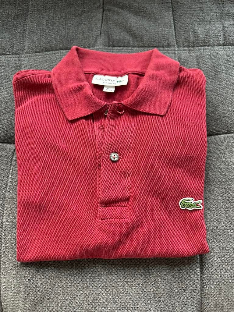 Te koop polo Lacoste, Lacoste, Ophalen of Verzenden, Zo goed als nieuw, Rood