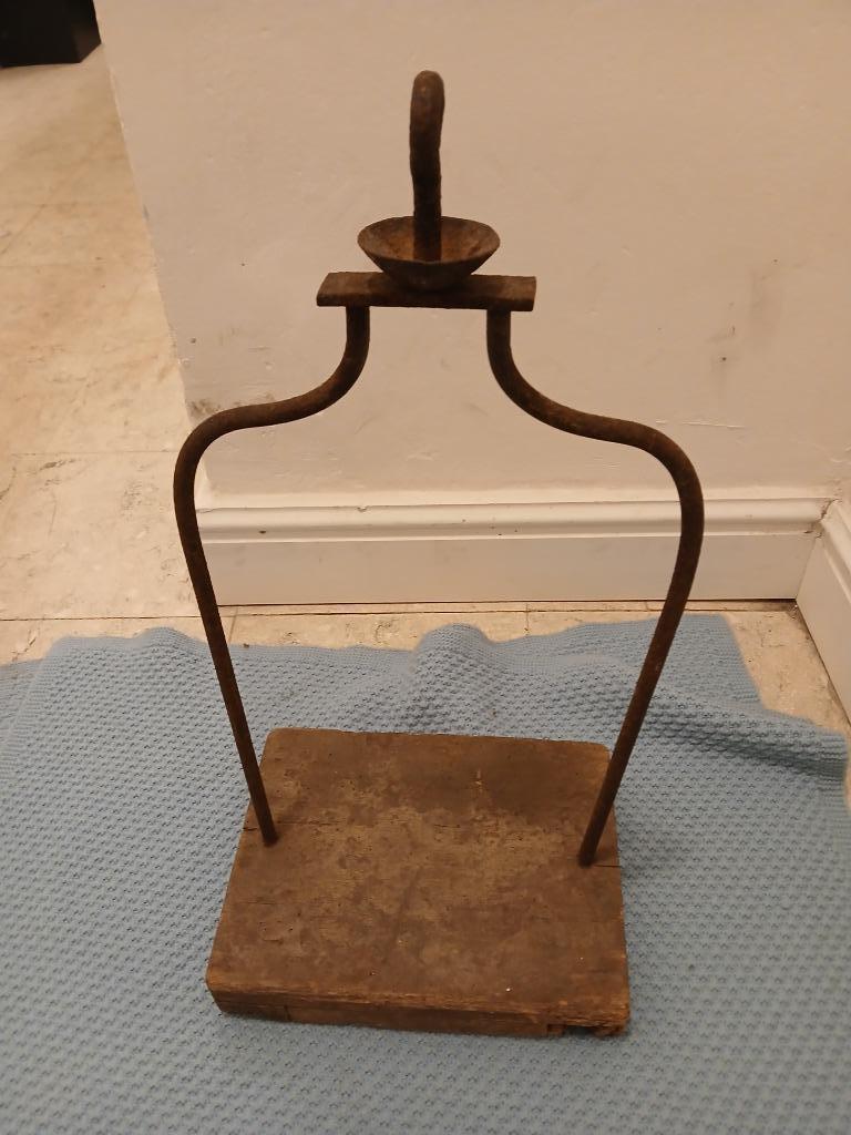 houten weegschaal van bascule, Enlèvement