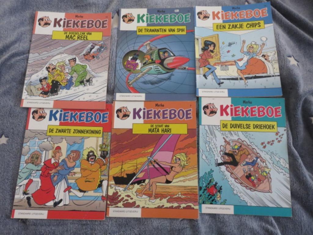 6x Kiekeboe : nrs 2 + 7 + 9 + 10 + 12 + 14 - Stripverhaal, Plusieurs BD, Enlèvement ou Envoi, Utilisé, Merho