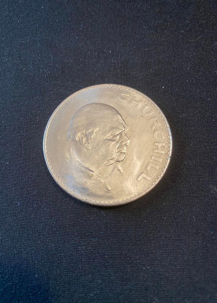 Britse kroonmunt - Churchill - 1965, Ophalen of Verzenden