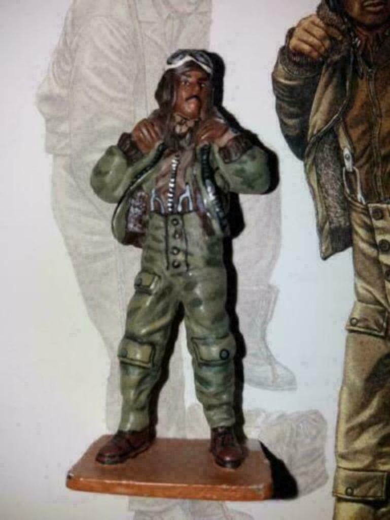 soldat de plomb: pilote américain de Mustang1 + fascicule, Collections, Objets militaires | Général, Enlèvement
