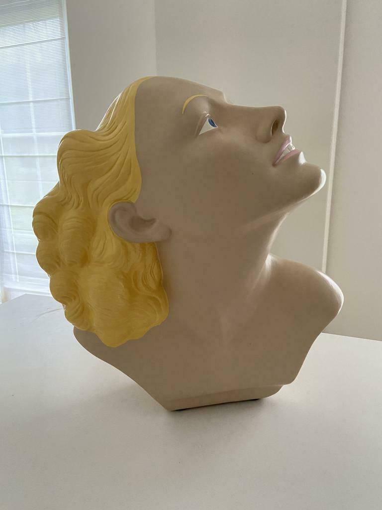 Buste de femme signé Melun modèle déposé, Antiek en Kunst, Ophalen of Verzenden